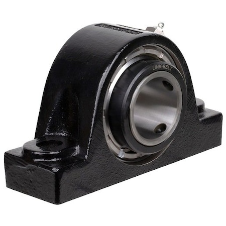 Link-Belt Pillow Block Bearing, 2 Bolt Pillow Block, 2-3/16 in. Bore, 2-1/2 in. Base to Center Height PEB22435H